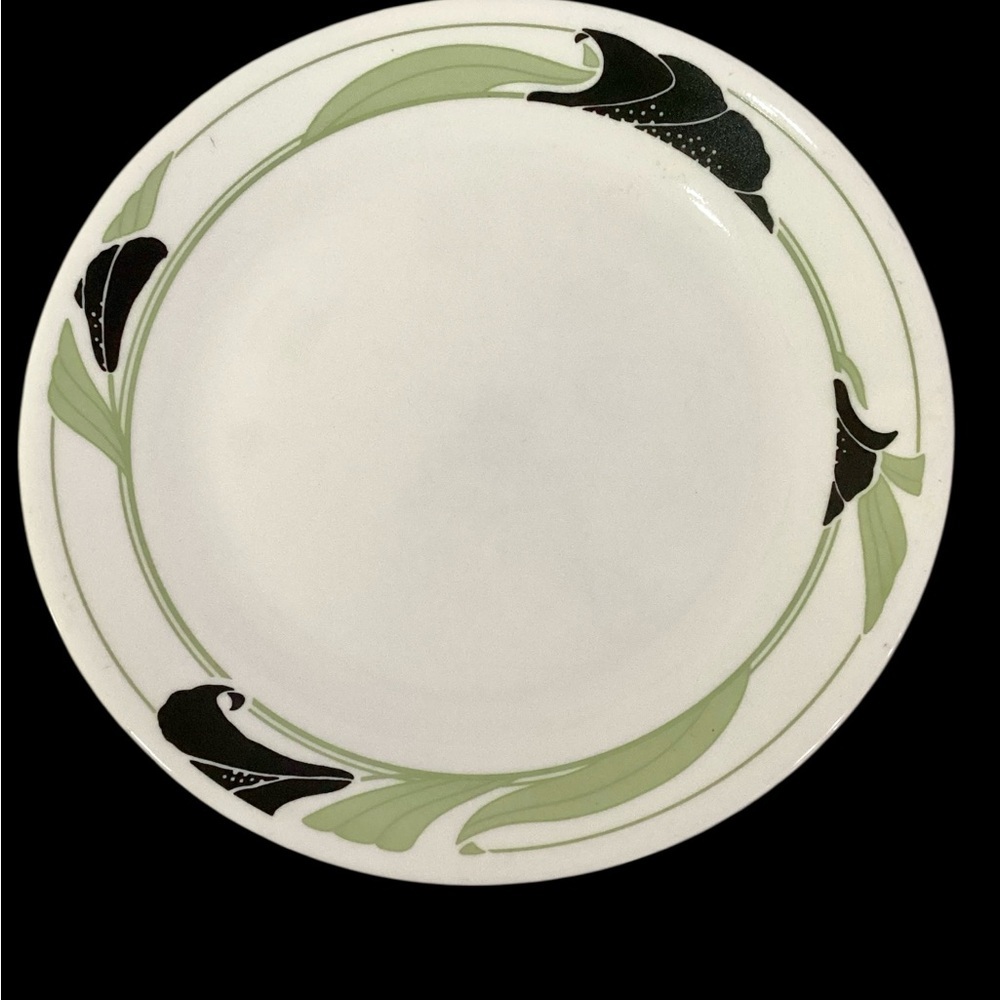 Vintage Corelle Dinnerware Black Orchid Break Resistant Dinner Plates Set Of 2 - Picture 4 of 6